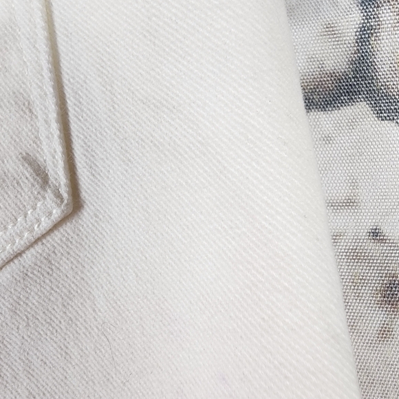 PAIGE Hoxton Ankle Pant Brushed Cotton Slim  Fit Stretch Light Ecru Size 28 - Picture 11 of 14